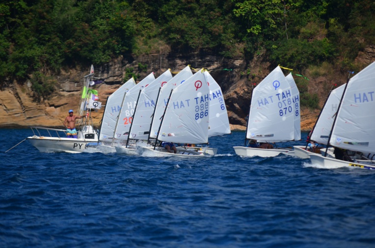Quinze skippers, âgés de 9 à 15 ans, se sont affrontés de samedi à lundi sur onze manches. (Photo : Benjamin Prioux) Quinze skippers, âgés de 9 à 15 ans, se sont affrontés de samedi à lundi sur onze manches. (Photo : Benjamin Prioux)