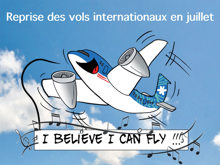 "Vols sans quarantaine à partir du 15 juillet", par Munoz "Vols sans quarantaine à partir du 15 juillet", par Munoz
