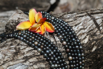 Aux Tuamotu, l’un des plaisirs est la découverte des fermes perlières et des trésors qu’elles renferment. Ici à Manihi.