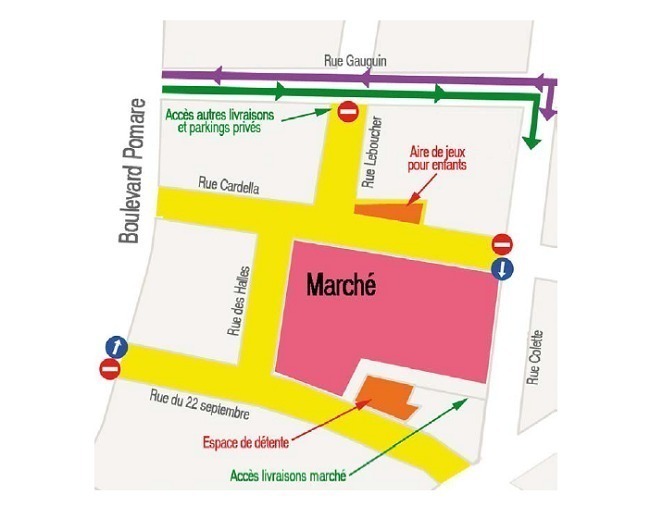 Papeete : le quartier du marché piéton dès dimanche soir et pour toute la semaine