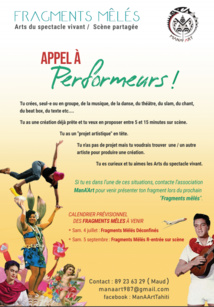 Appel à performeurs pour spectacle vivant Appel à performeurs pour spectacle vivant