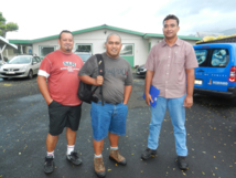 Les représentants du SAAC à l'entrée des négociations.