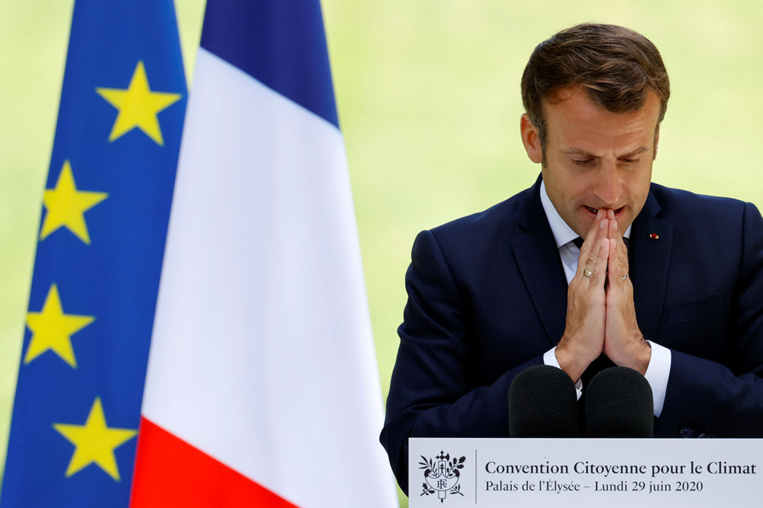 Macron affiche son "ambition écologique" face à la Convention climat Macron affiche son "ambition écologique" face à la Convention climat