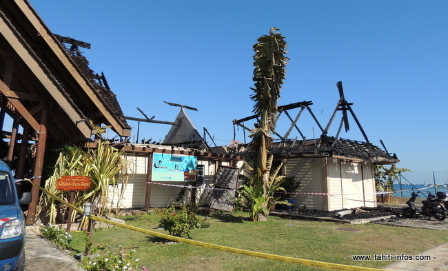 Le restaurant Quai des Îles détruit par un incendie (Màj)