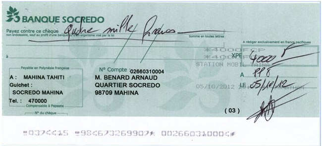 Faux Cheque Socredo L Appel A La Vigilance