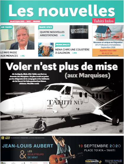 Cliquez sur la Une pour lire le journal Cliquez sur la Une pour lire le journal