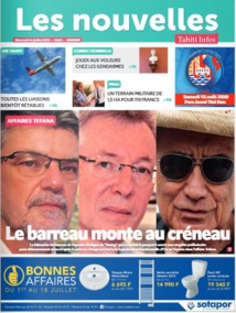 Cliquez sur la Une pour lire le journal