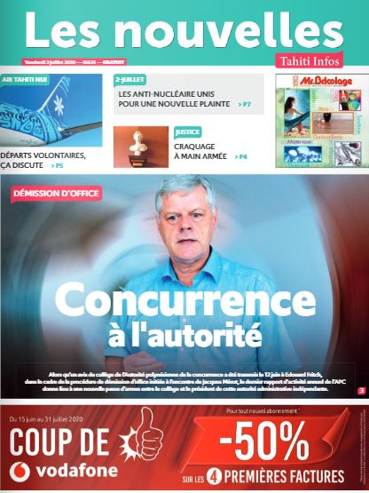 Cliquez sur la Une pour lire le journal Cliquez sur la Une pour lire le journal