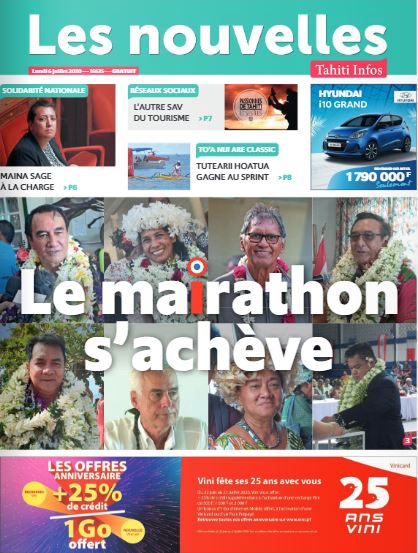 Cliquez sur la Une pour lire le journal Cliquez sur la Une pour lire le journal