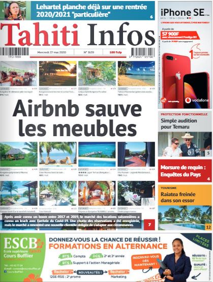 Cliquez sur la Une pour lire le journal Cliquez sur la Une pour lire le journal