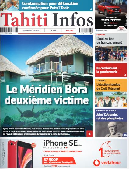 Cliquez sur la Une pour lire le journal