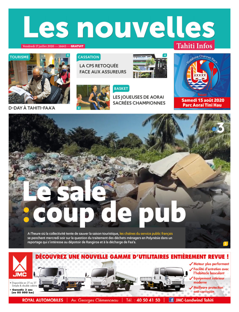 Cliquez sur la Une pour lire le journal Cliquez sur la Une pour lire le journal