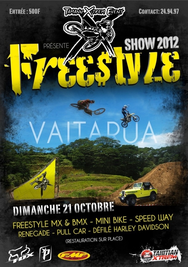Show de motocross freestyle dimanche 21 octobre à Taravao