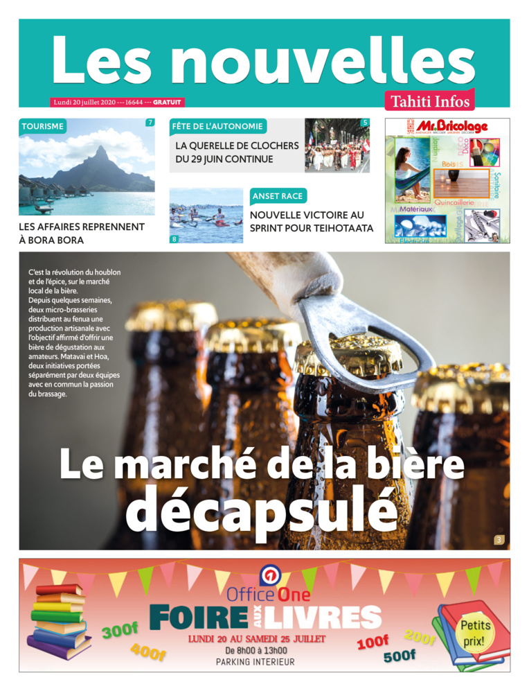 Cliquez sur la Une pour lire le journal Cliquez sur la Une pour lire le journal