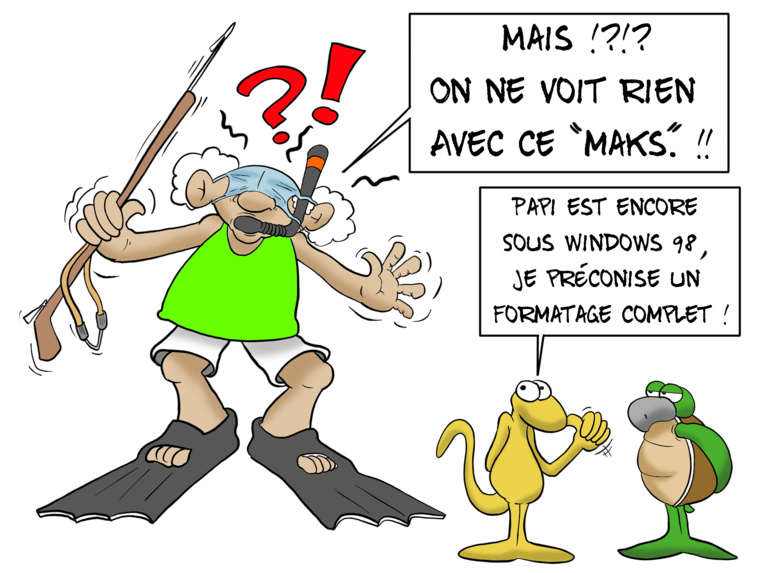 "Y'a un bug", par Munoz "Y'a un bug", par Munoz