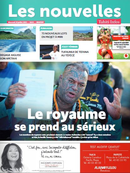 Cliquez sur la Une pour lire le journal Cliquez sur la Une pour lire le journal