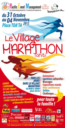 Pour le plaisir des grands et des petits, rendez-vous au Village marathon du 31 octobre au 4 novembre