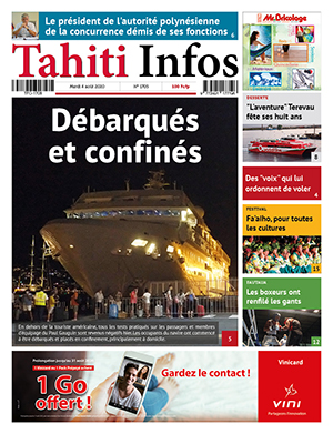 Cliquez sur la Une pour lire le journal
