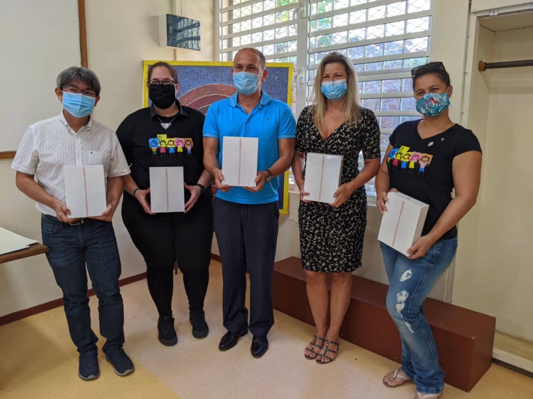 A l’école élémentaire de Maehaa Nui à Punaauia. A l’école élémentaire de Maehaa Nui à Punaauia.
