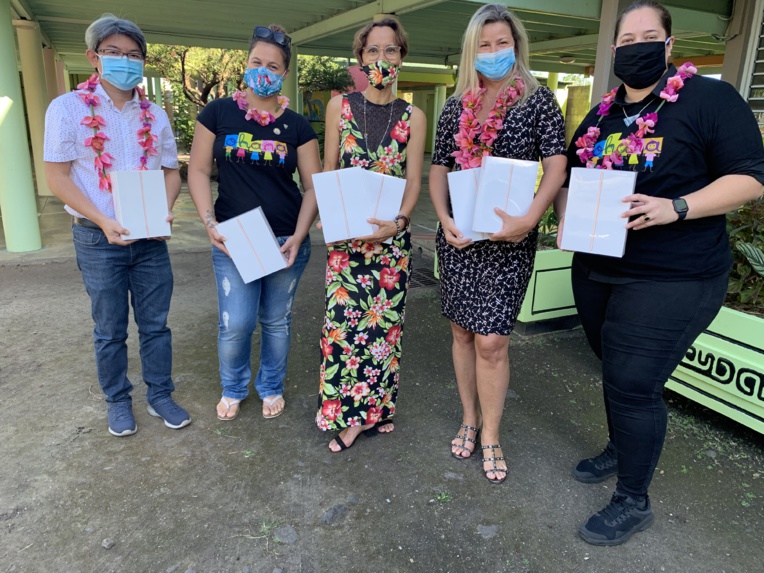 A l’école élémentaire de Vaiatu à Paea.
