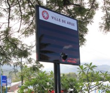 L’afficheur électronique de Arue encore dégradé