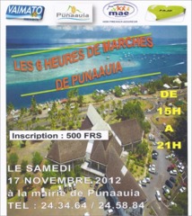 « Les 6 Heures de marche de Punaauia », Première édition