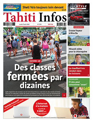 Cliquez sur la Une pour lire le journal