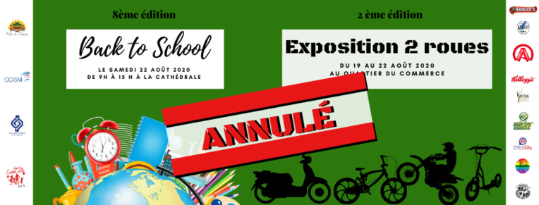 L'événement Back to school est annulé L'événement Back to school est annulé