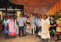 Visite protocolaire de la délégation de Canala (Nouvelle-Calédonie) au CESC