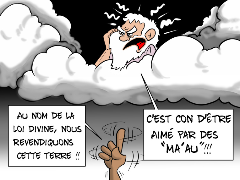 "Pas de marae pour les ma'au", par Munoz "Pas de marae pour les ma'au", par Munoz
