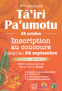 Le Tā’iri Pa’umotu revient pour une 4e édition le 8 octobre