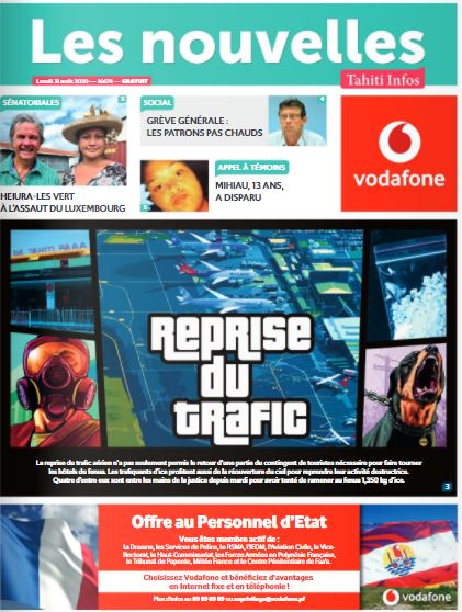 Cliquez sur la Une pour lire le journal Cliquez sur la Une pour lire le journal