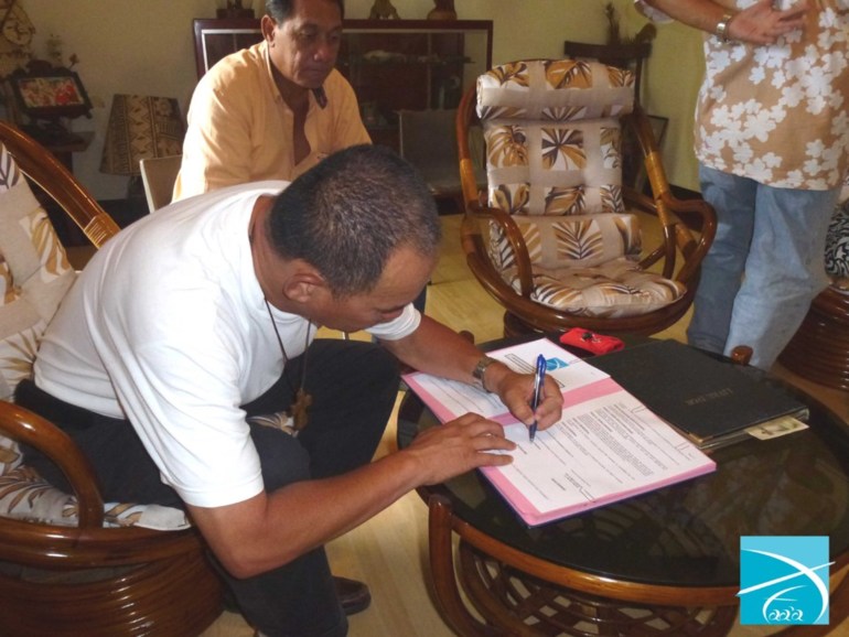 Signature convention CAMICA + Commune de Faa'a