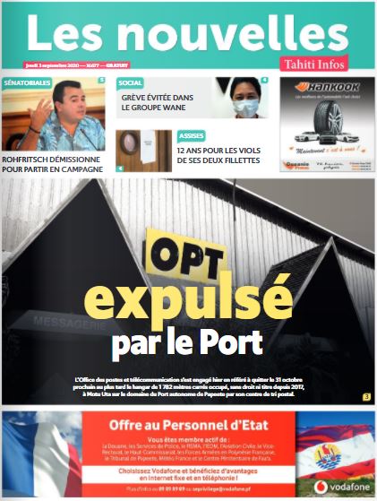 Cliquez sur la Une pour lire le journal Cliquez sur la Une pour lire le journal