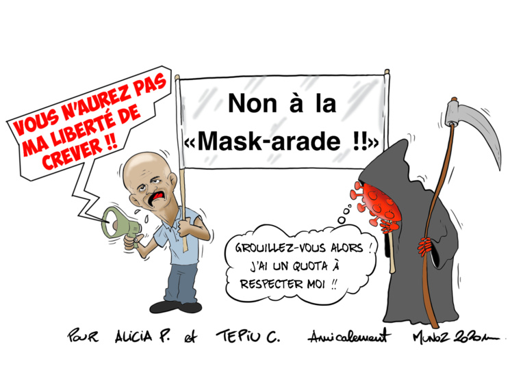 "Mask-arade", par Munoz "Mask-arade", par Munoz