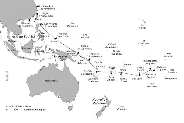 Le périple de la pirogue O’Tahiti Nui Freedom raconté dans un livre