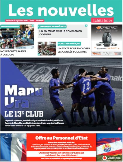 Cliquez sur la Une pour lire le journal Cliquez sur la Une pour lire le journal