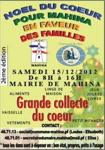 Commune de Mahina: Collecte de Noel 2012 - 2ème édition