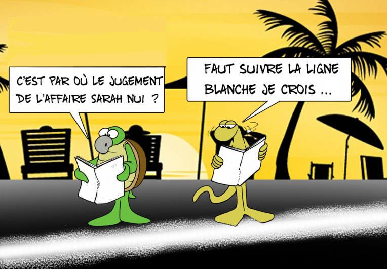 "La ligne blanche", par Munoz