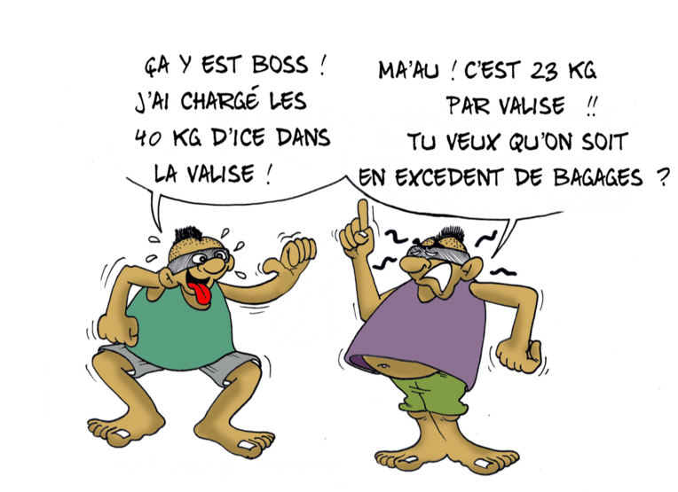 "Excédent de bagages", par Munoz "Excédent de bagages", par Munoz