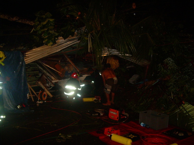 Eboulement sur une habitation à Mahina: Une fillette et sa maman gravement blessées