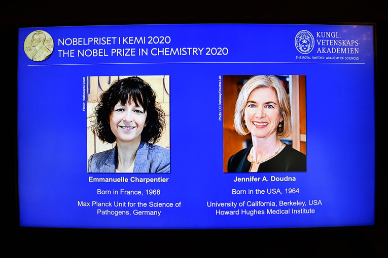 Le Nobel de chimie à un duo de chirurgiennes des gènes, dont une Française Le Nobel de chimie à un duo de chirurgiennes des gènes, dont une Française