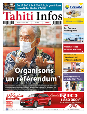 Cliquez sur la Une pour lire le journal