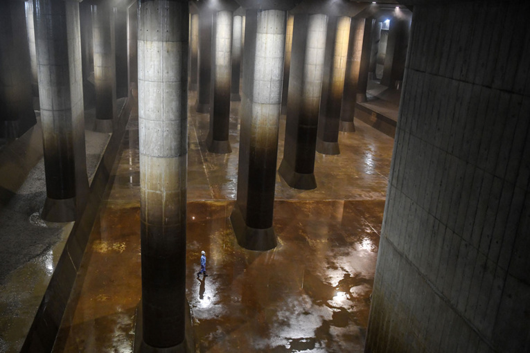 Le "Parthénon" souterrain qui protège Tokyo des inondations Le "Parthénon" souterrain qui protège Tokyo des inondations