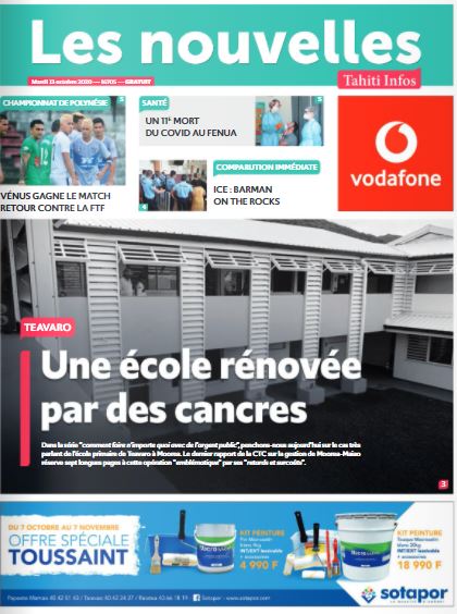 Cliquez sur la Une pour lire le journal Cliquez sur la Une pour lire le journal