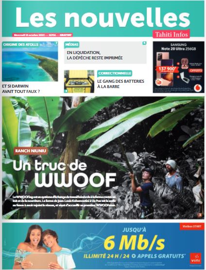 Cliquez sur la Une pour lire le journal Cliquez sur la Une pour lire le journal