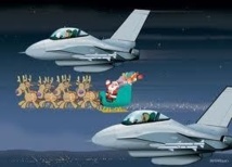 La défense aérienne américaine suit la tournée du père Noël pas à pas