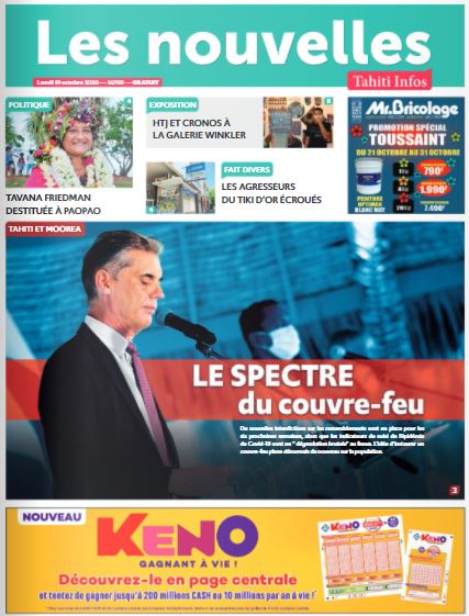 Cliquez sur la Une pour lire le journal Cliquez sur la Une pour lire le journal