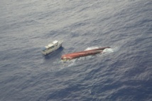 Une épave mystérieuse dévie au large de Rurutu