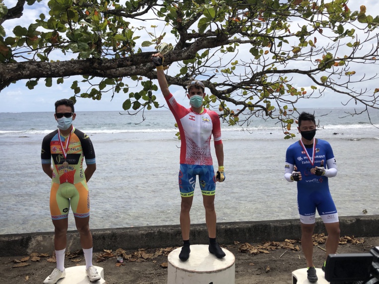 Thomas Loreille réalise donc le doublé après s'être imposé la semaine passée au contre-la-montre par équipe avec sa formation du Vélo club de Tahiti (VCT).